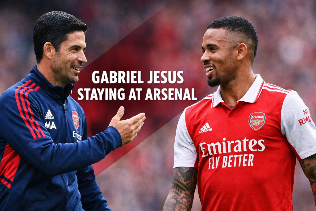 Arteta Confirms Gabriel Jesus Staying at Arsenal